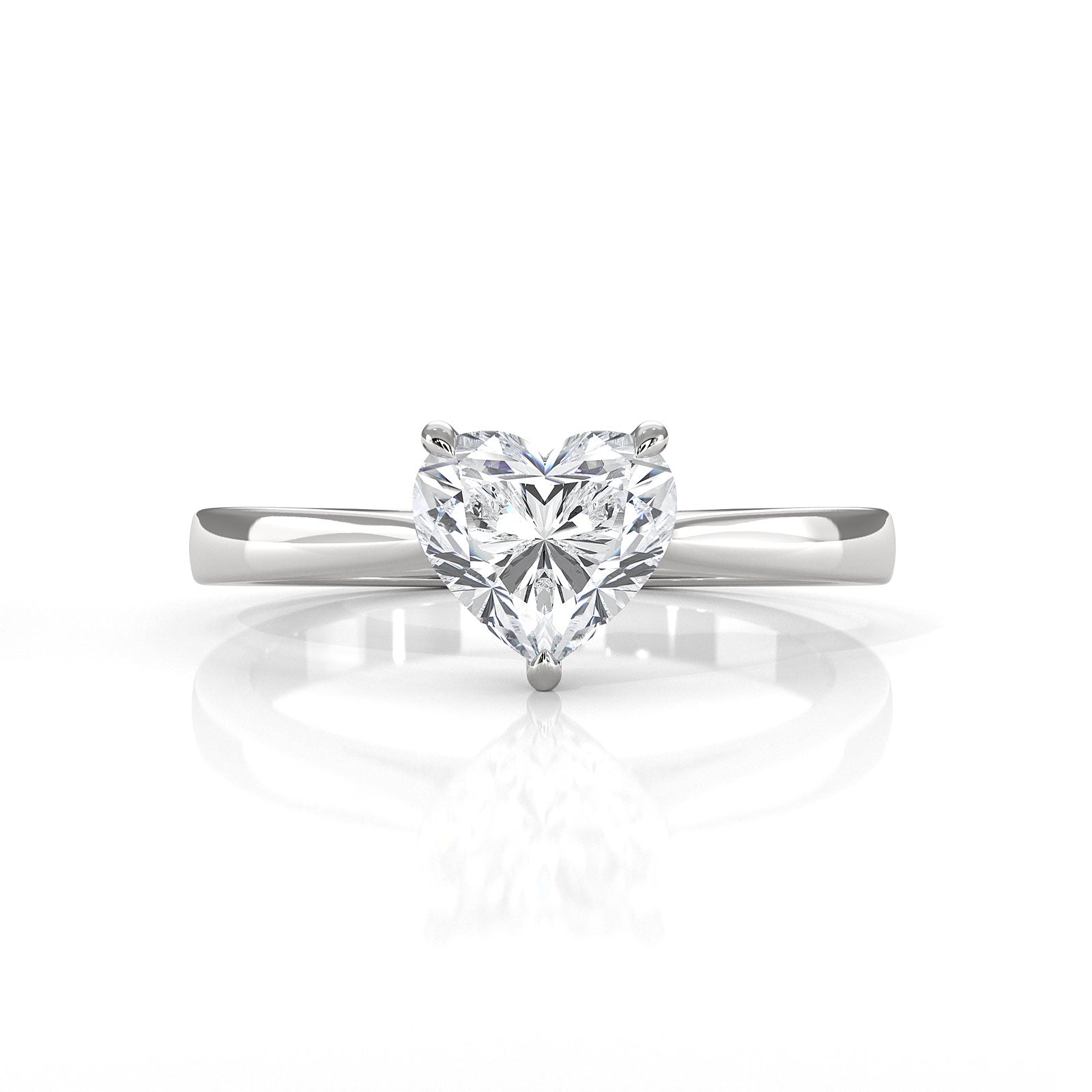 Lab Grown Diamond IGI Certified 4 Prong Solitaire Engagement Ring 4g Setting 1.00 Ctw.